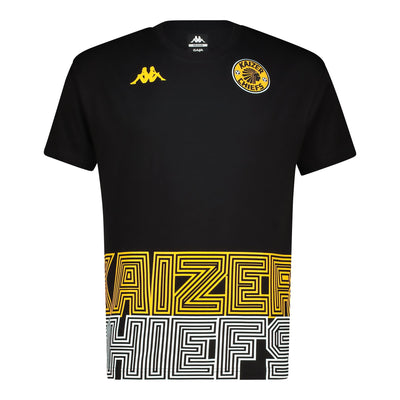Supporters Graphic Black Cotton Tee